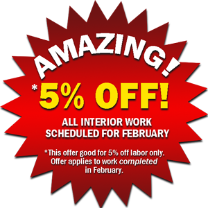 5% OFF FEBRUARY SPECIAL
